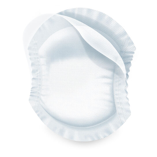 NaturalFit Nursing Pads have an adhesive backing that sticks firmly to your bra image number 2