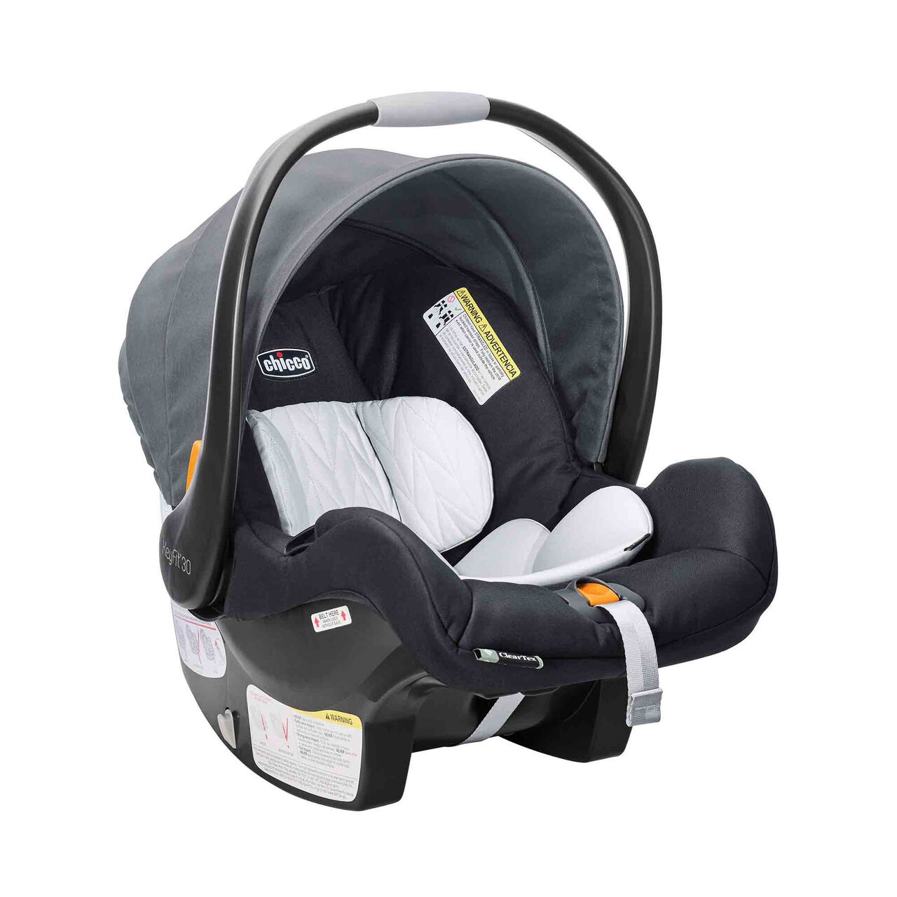 Chicco KeyFit 30 ClearTex in Pewter 3/4 Front View image number 2