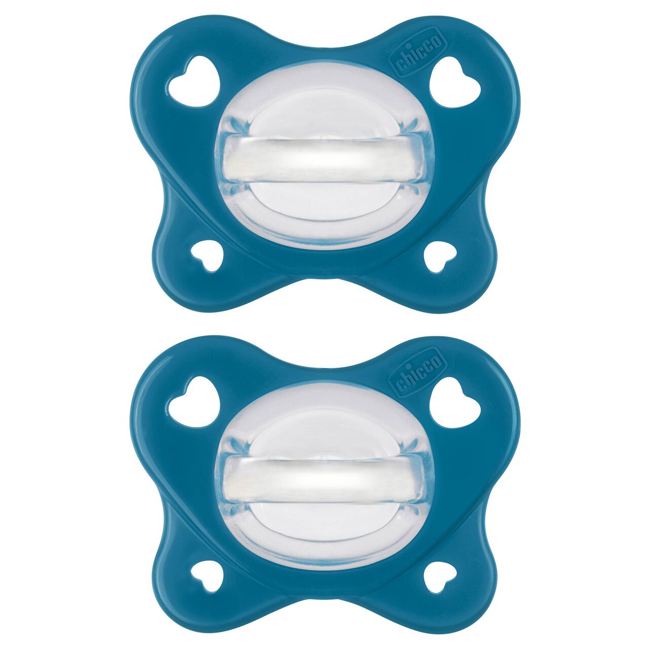 Chicco PhysioForma Dual Soft Silicone Pacifier 16-24m (2pc) in Sapphire image number 0