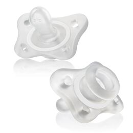 PhysioForma Mini Orthodontic Silicone Pacifier 0-2m (2pc) - Clear in 