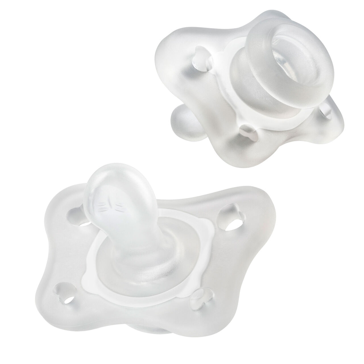 PhysioForma Silicone Mini Orthodontic Pacifier 0-2m (2pc) in Clear image number 0
