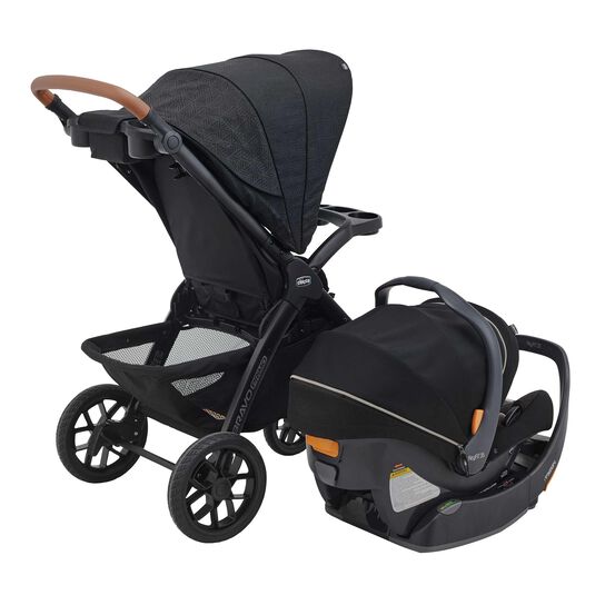 Bravo Primo Trio Travel System in Springhill 3/4 Back View image number 4