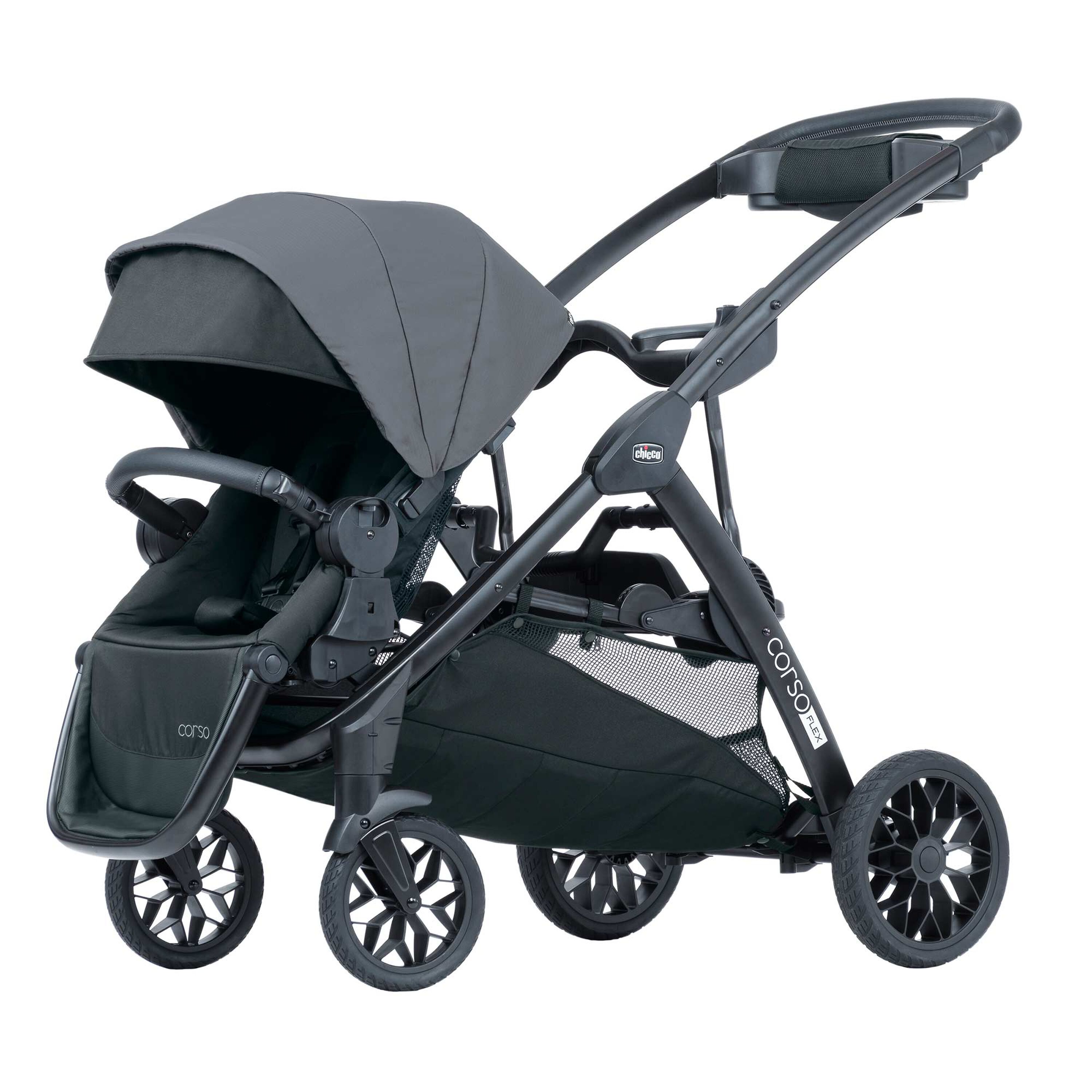 Chicco Corso Flex Stroller Passenger Bundle in Legend Alt Profile image number 1