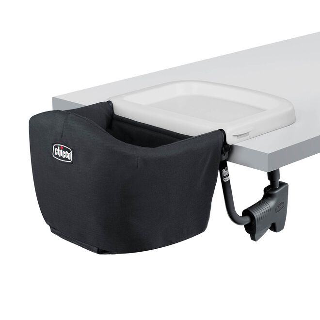 Chicco FastLock Go Hook-On Chair in Black Back Right View image number 5