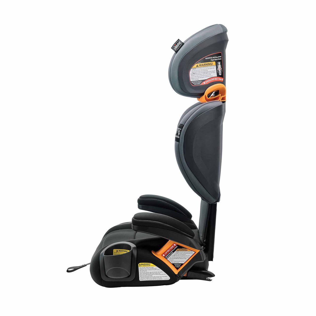Chicco KidFit ClearTex Plus Car Seat in Shadow Left Profile View image number 6