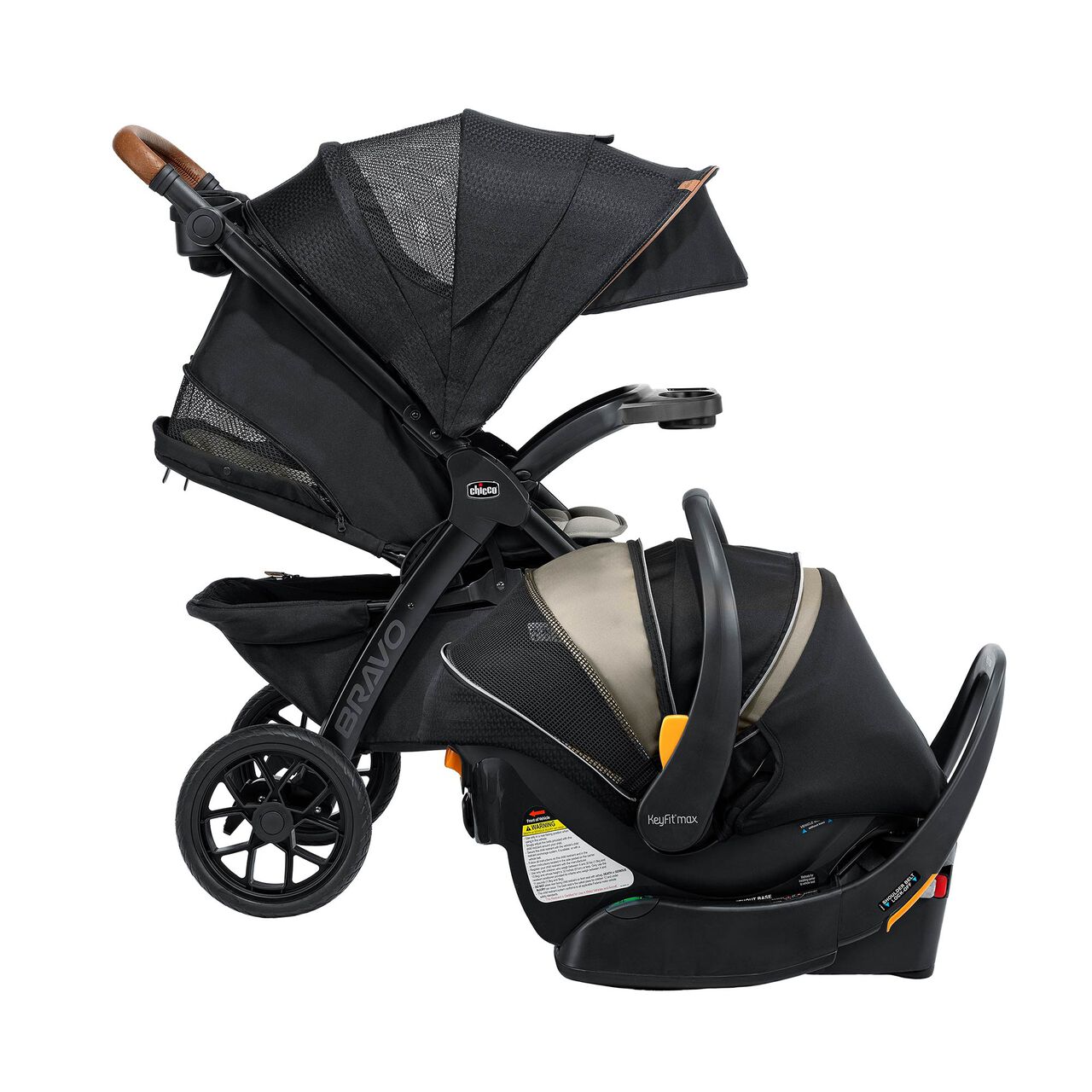 Chicco Bravo Primo ClearTex Travel System in Somerset Right View image number 3