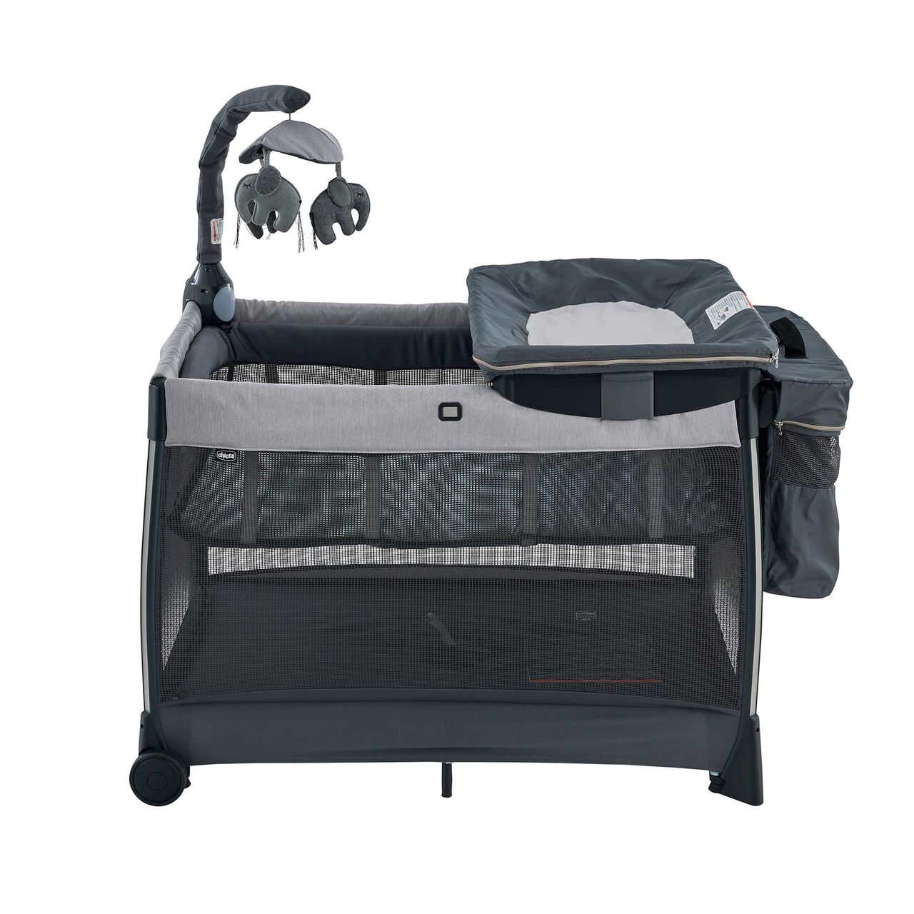 Chicco Lullaby Zip Portable Playard in Driftwood Front profile image number 1