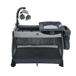Chicco Lullaby Zip Portable Playard in Driftwood Front profile