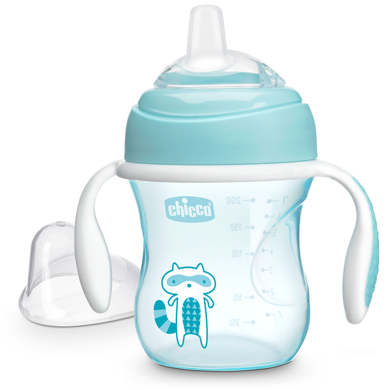 Silicone Spout Transition Cup 7oz 4m+ - Blue in  image number 0