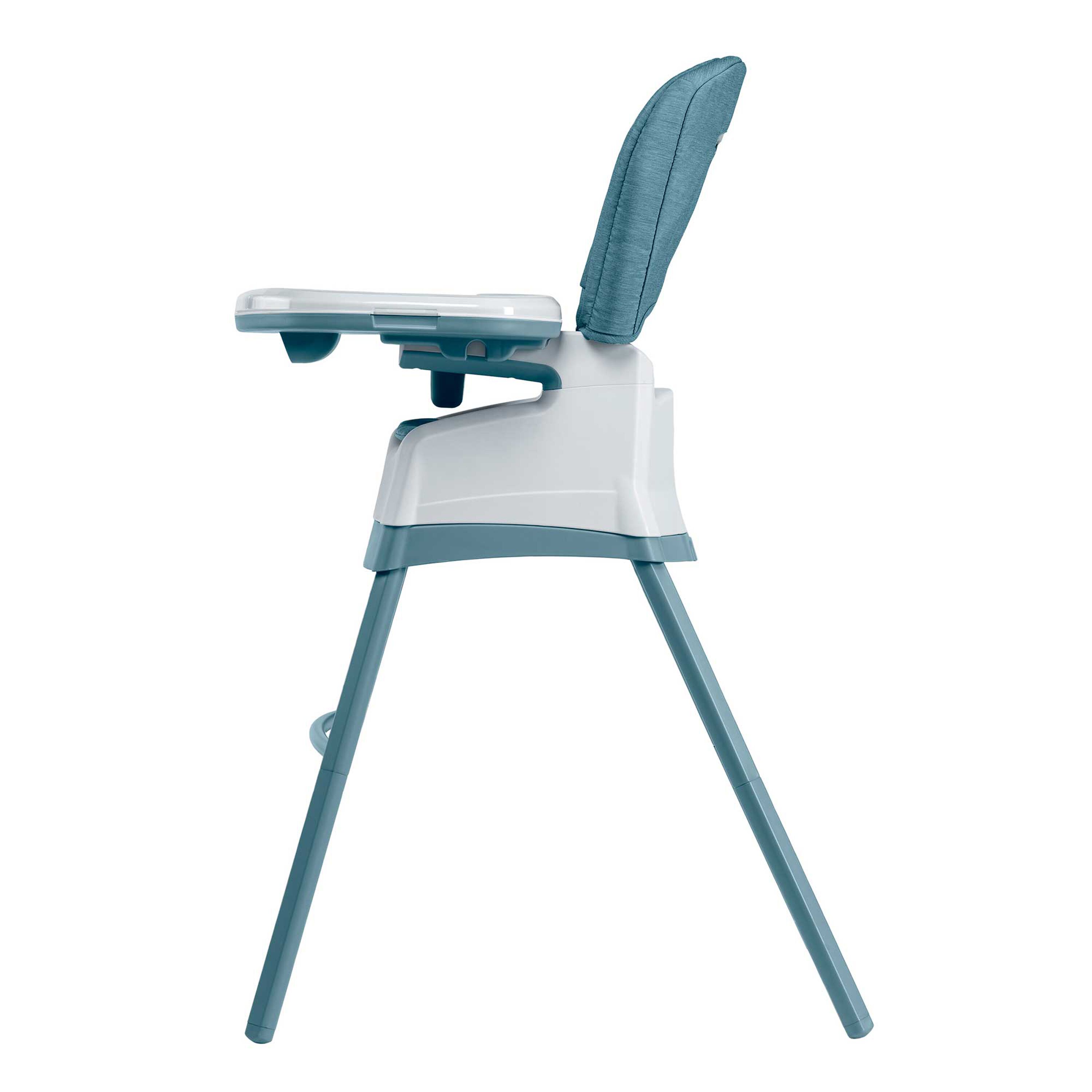 Chicco Stack Hi-Lo High Chair in Tide Left Profile View image number 6