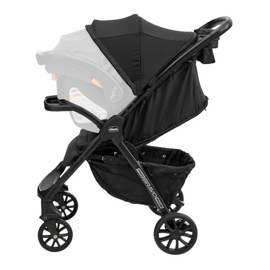 Chicco Mini Bravo Plus Stroller in Storm Left Profile View image number 6