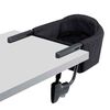 Chicco FastLock Hook-on Chair in Black 3/4 Front View image number 2