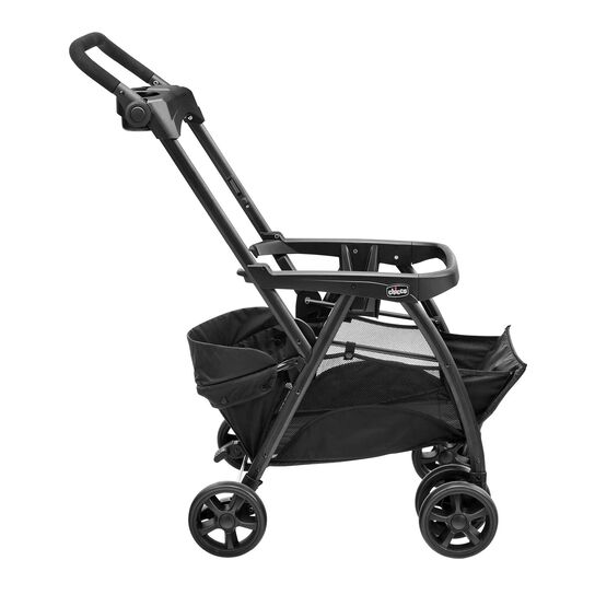 Chicco KeyFit Caddy Frame Stroller in Black Right Profile View image number 3