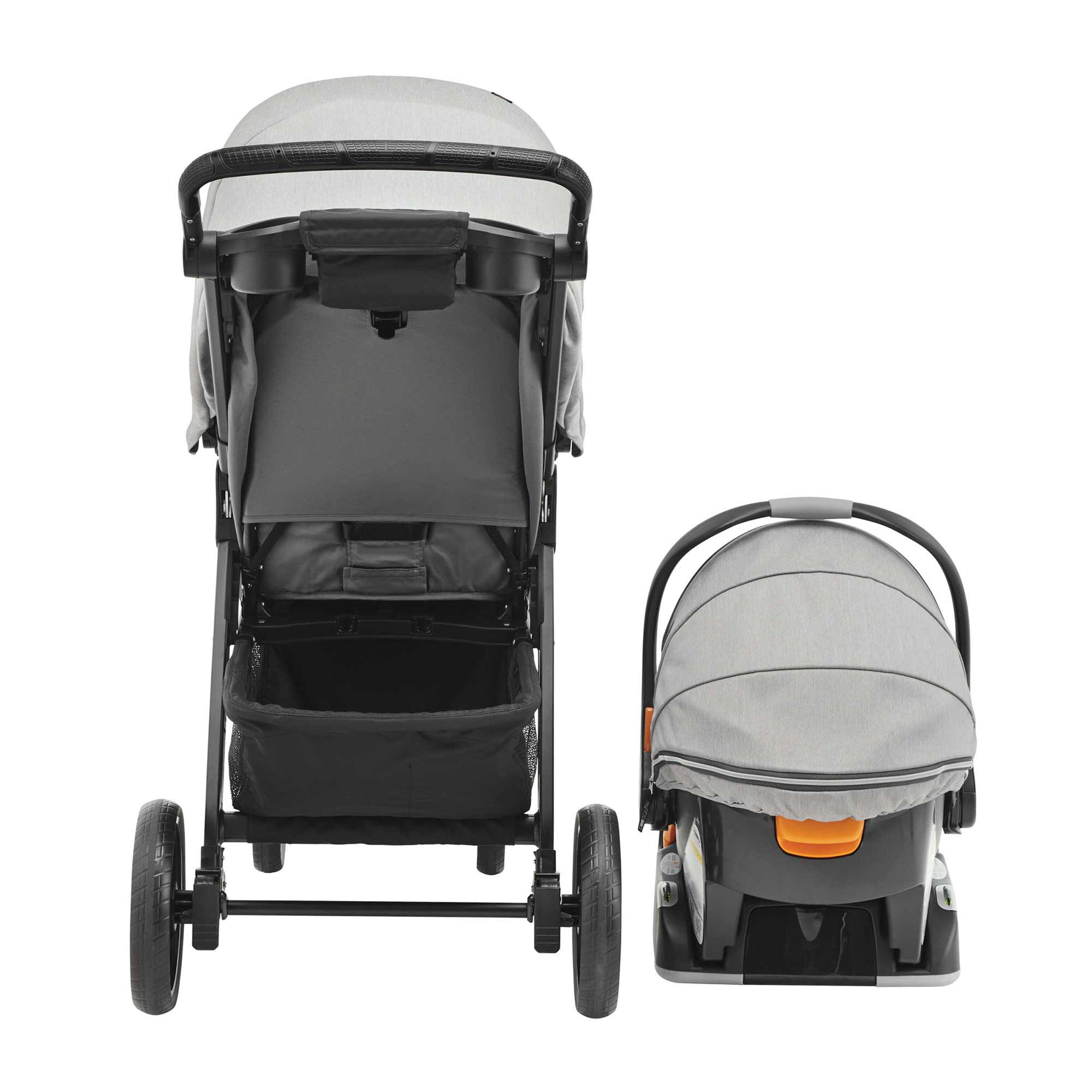 Bravo LE Trio Travel System in Driftwood Back View image number 5