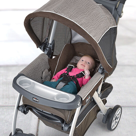 Fully reclining seat on chicco cortina rattania travel system image number 4