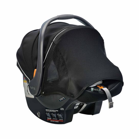 Chicco KeyFit 35 Zip ClearTex in Obsidian 3/4 Front View image number 2