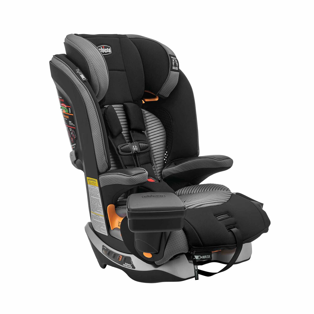 Chicco MyFit Zip Air Car Seat in Q Collection 3/4 Front View image number 2