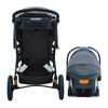 Chicco Activ3 Jogging Stroller Travel System in Solar Back View image number 5