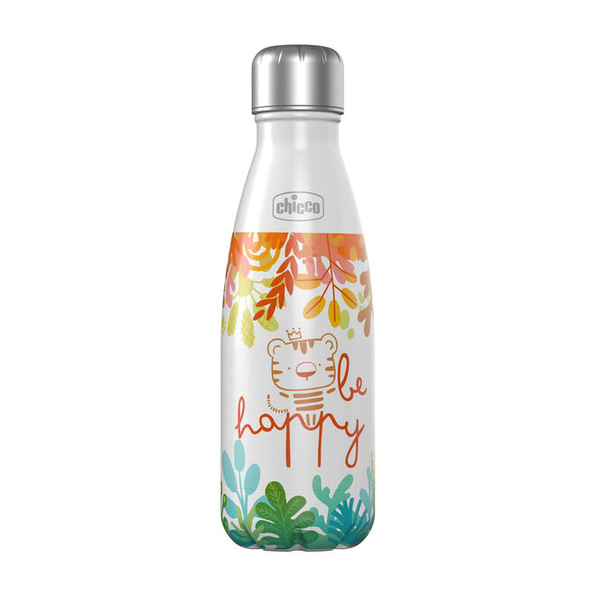 Chicco Stainless Steel Water Bottle 17oz 4yr+ in Safari image number 0