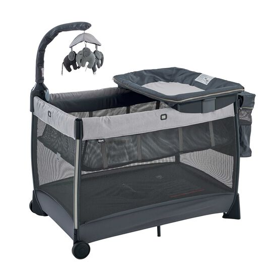 Chicco Lullaby Zip Portable Playard in Driftwood Right Front profile image number 2