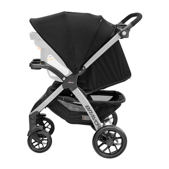 Chicco Bravo Stroller in Black Left Profile View image number 6