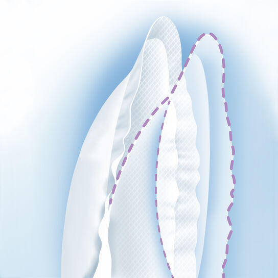 The inner layer of Chicco NaturalFit Nursing Pads retains liquid so you don't have to worry about leaks image number 3