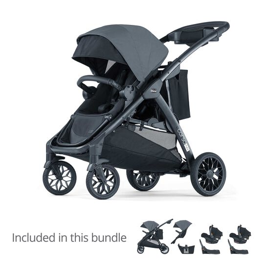 Chicco Corso Flex Stroller Twins Bundle in Legend image number 0