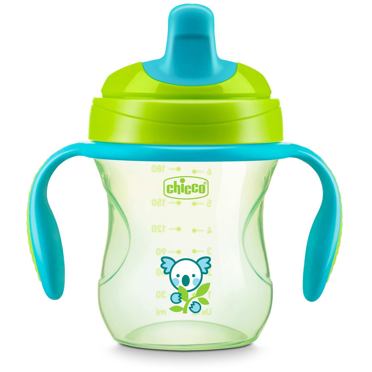 Chicco Semi-Soft Spout Trainer Sippy Cup in Green image number 0