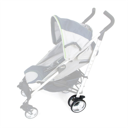 Chicco Liteway Wheel and Brake Location image number 1