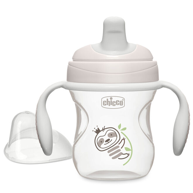 Chicco Semi-soft Spout Trainer 7oz 6m+ in Grey image number 0