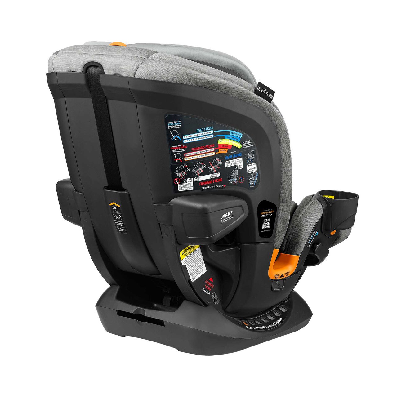 Chicco OneFit Max ClearTex Car Seat in Ash Back Right Profile image number 4