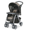 Chicco Cortina Magic Stroller in Black with large tan circle pattern - Solare style image number 0