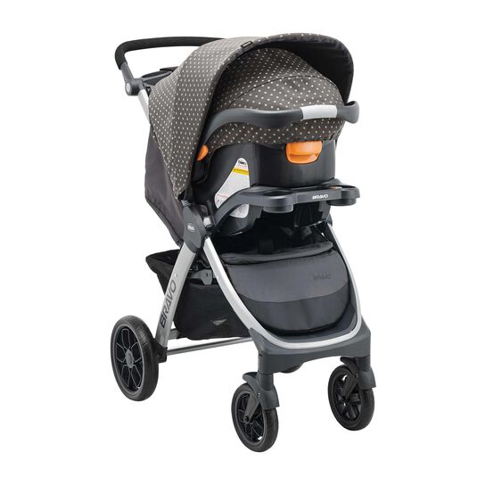 Chicco Bravo Trio Travel System in Calla 3/4 Front View image number 2