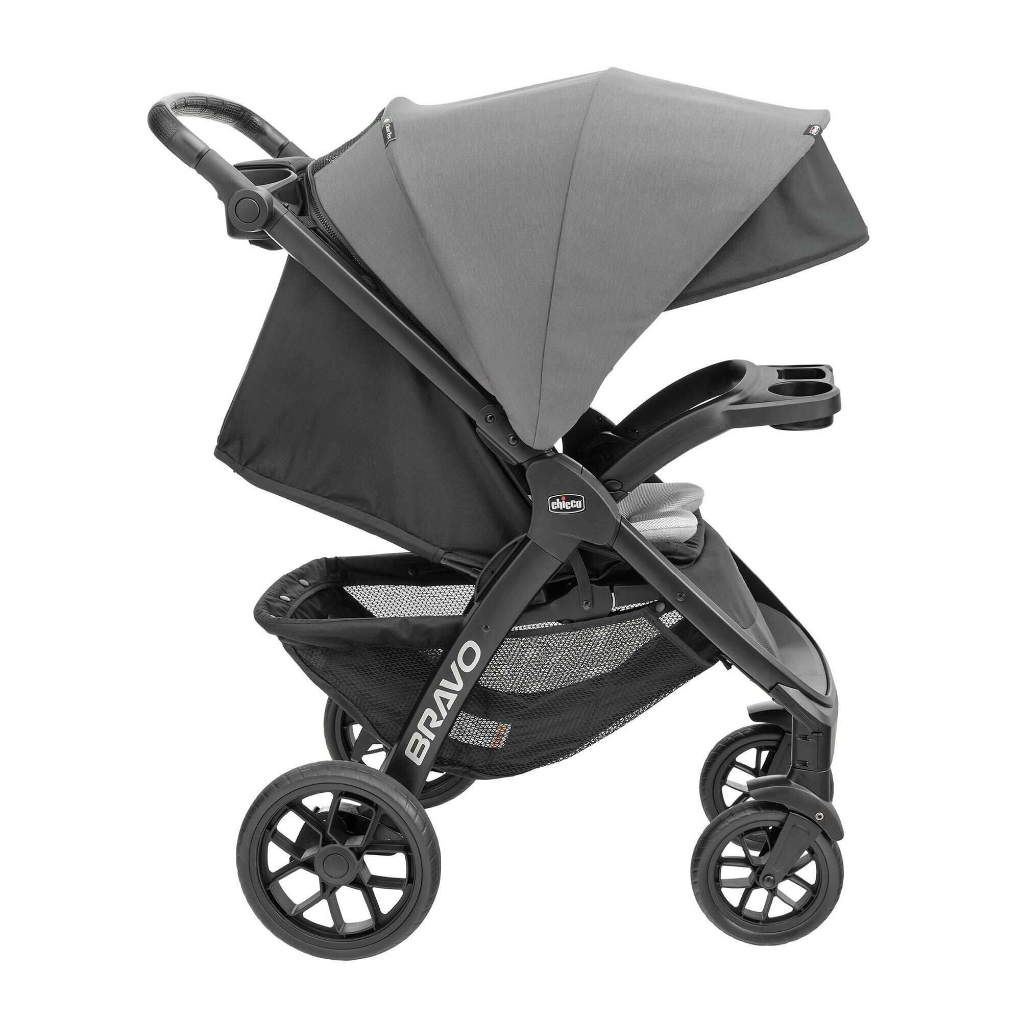 Bravo LE ClearTex Quick-Fold Stroller - Pewter | Chicco