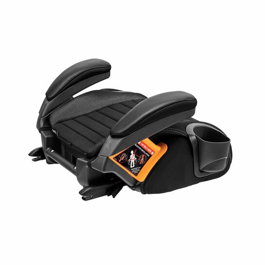 Chicco GoFit Plus Booster in Iron 3/4 Back View image number 4