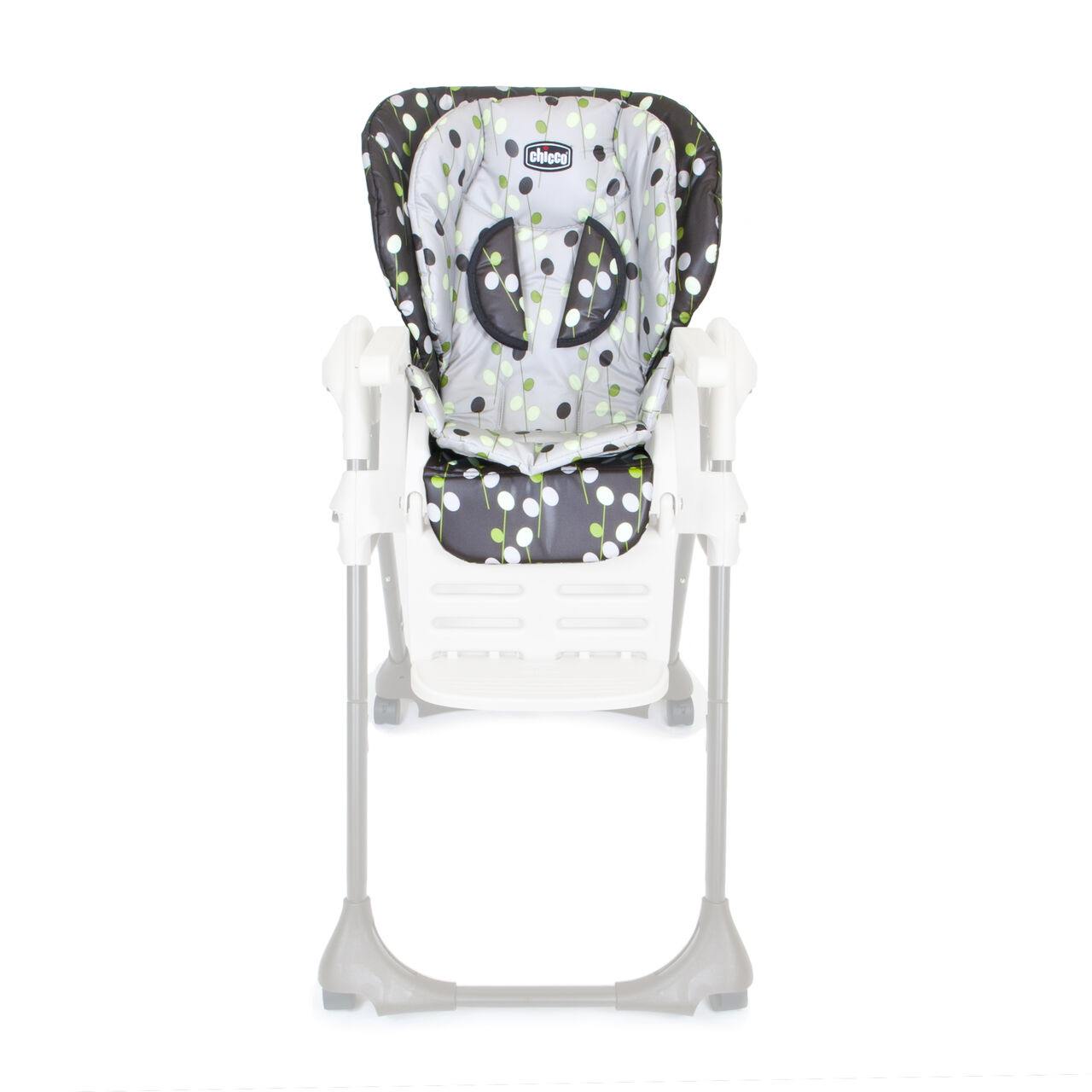 Chicco Polly 13 Highchair with seat cushions and shoulder pads - Elm image number 1