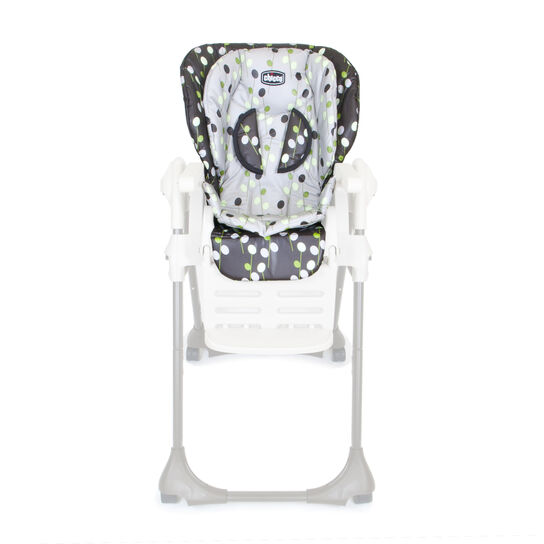 Chicco Polly 13 Highchair with seat cushions and shoulder pads - Elm image number 1