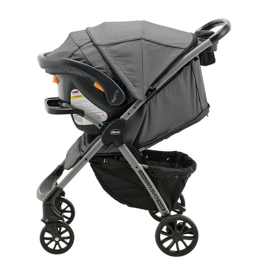 Chicco Mini Bravo Plus Stroller in the Slate Left Profile View image number 6