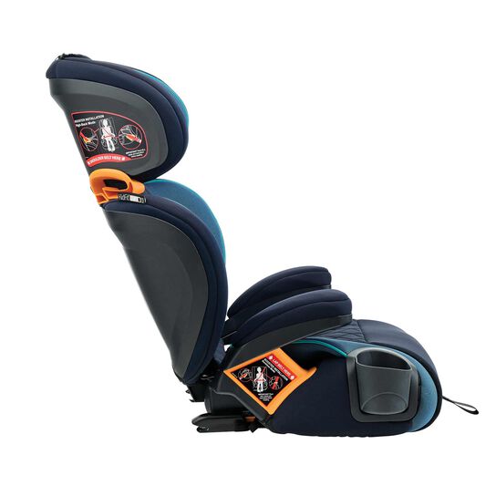Chicco KidFit Zip Plus Car Seat in Seascape Right Profile View image number 3