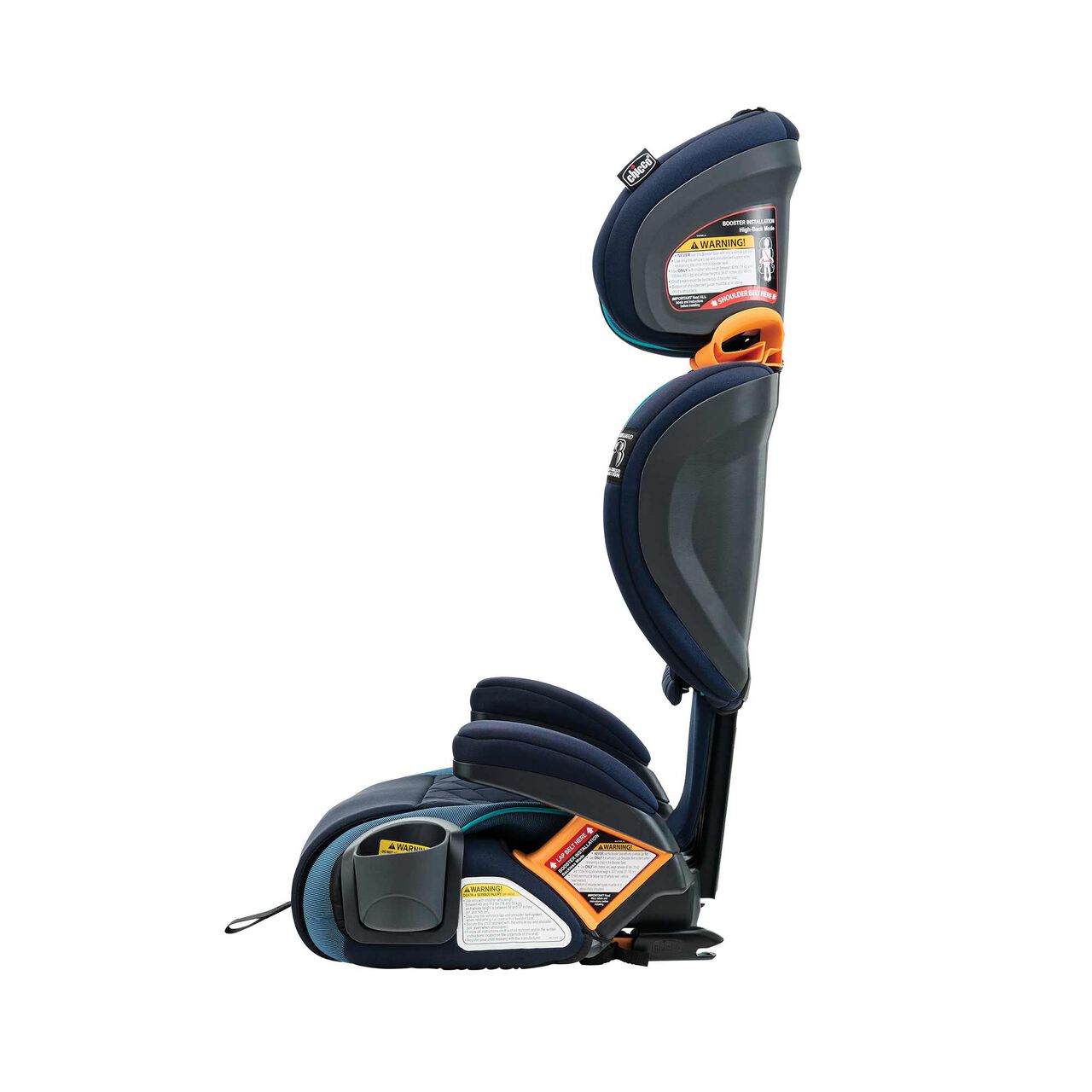 Chicco KidFit Zip Plus Car Seat in Seascape Left Profile View image number 6