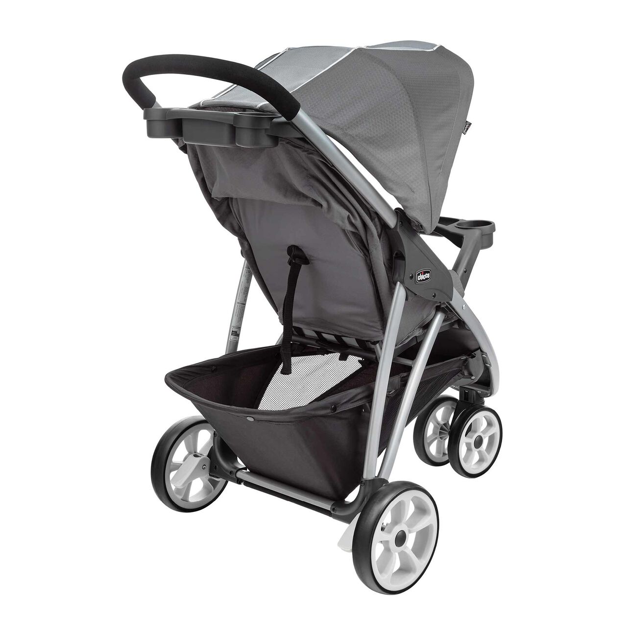 Chicco Viaro Stroller in Graphite 3/4 Back View image number 4