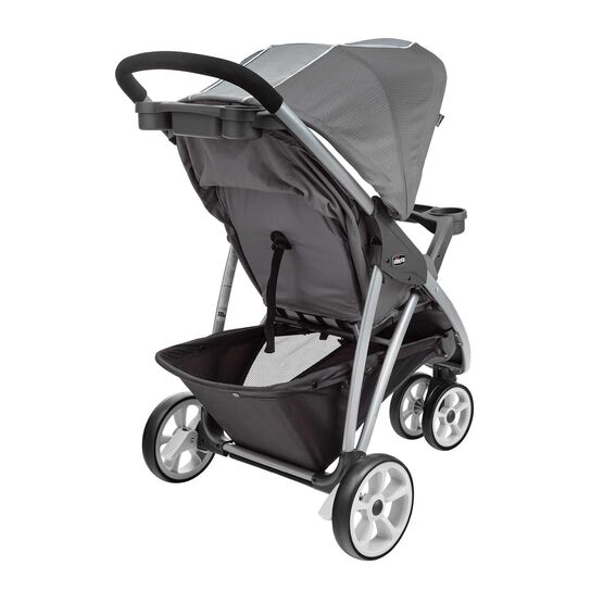 Chicco Viaro Stroller in Graphite 3/4 Back View image number 4