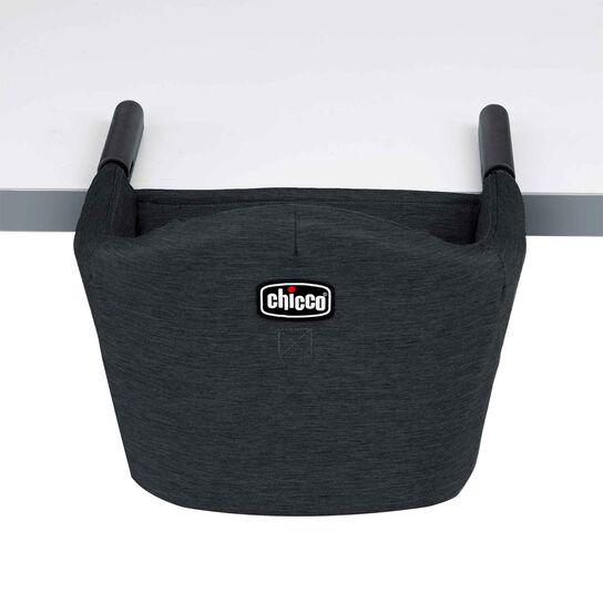 Chicco FastLock Hook-on Chair in Black Back View image number 4