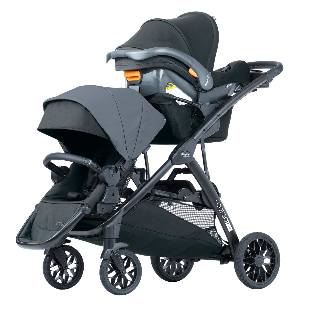 Chicco Corso Flex Stroller Double Bundle in Legend Profile image number 2