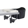 Chicco FastLock Go Hook-On Chair in Black Left Angle View image number 2
