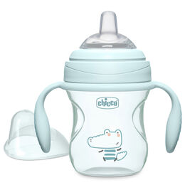 Chicco Silicone Spout Transition Cup 7oz 4m+ in Sage
