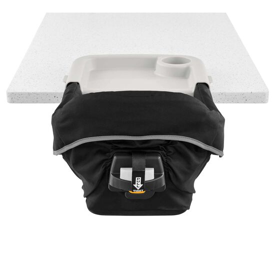 Chicco QuickSeat Hook-On Chair in Graphite Back View image number 5