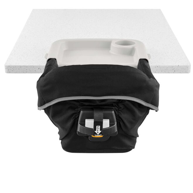 Chicco QuickSeat Hook-On Chair in Graphite Back View image number 5