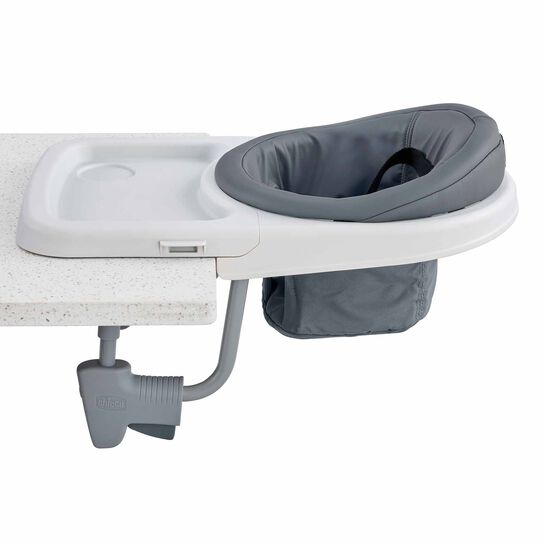 Chicco FastLock 360 Hook-on Chair in Charcoal Left Profile View image number 6