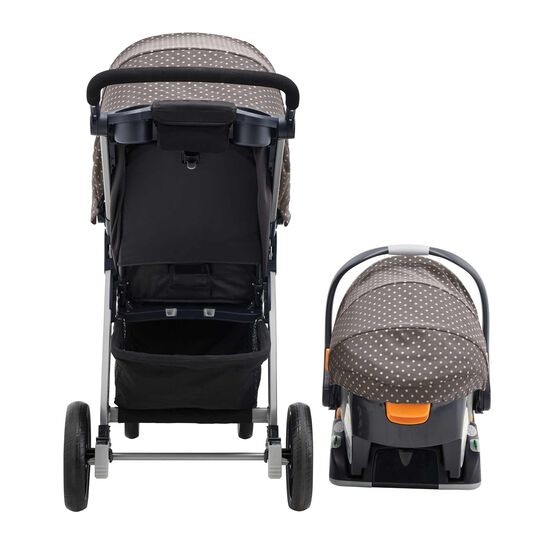Chicco Bravo Trio Travel System in Calla Back View image number 5